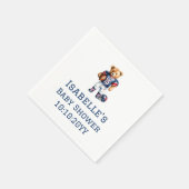 Quarterback Football Teddy Bear Baby Dusche Serviette (Ecke)