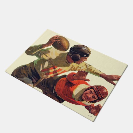 Quarterback Fußmatte (Schrägansicht)