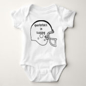 Quarterback im Training Baby Strampler (Vorderseite)