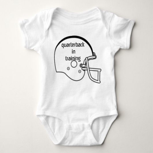 Quarterback im Training Baby Strampler (Vorderseite)