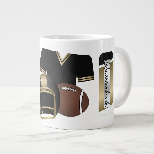 Quarterback - Jumbo-Gift-Tasse Jumbo-Tasse (Vorderseite Rechts)