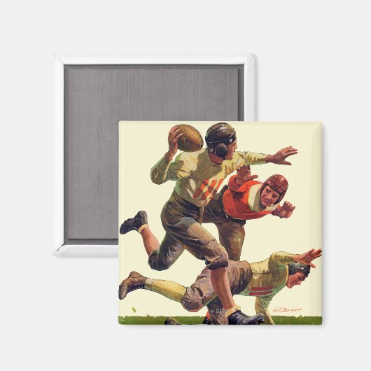 Quarterback Magnet (Vorderseite/Rückseite)