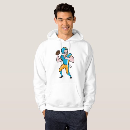 Quarterback Mens Hoodie (Vorne ganz)