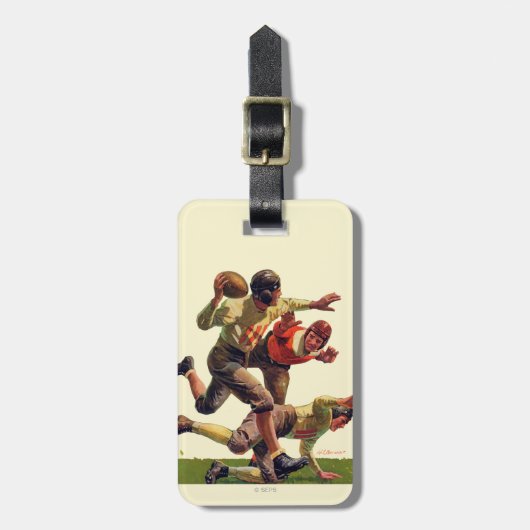 Quarterback-Pass Gepäckanhänger (Vorderseite vertikal)