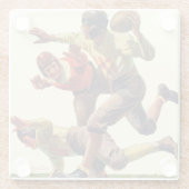 Quarterback-Pass Glasuntersetzer (Rückseite)