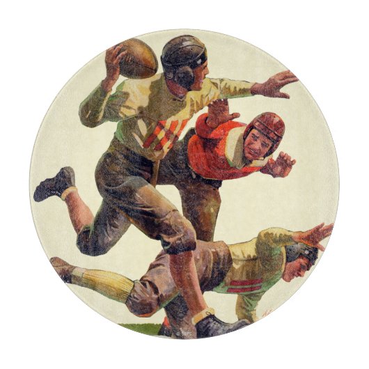 Quarterback-Pass Schneidebrett (Vorderseite)