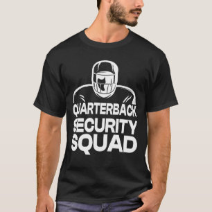 Quarterback-Sicherheitsteam Football-Offensive Lin T-Shirt