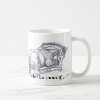 QuarterHorseFoalPencil, würde ich eher snoozin Kaffeetasse