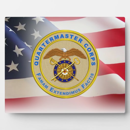 Quartermaster Corps Army Veteran Fotoplatte (Vorderseite)