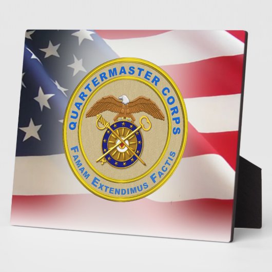 Quartermaster Corps Army Veteran Fotoplatte (Seite)