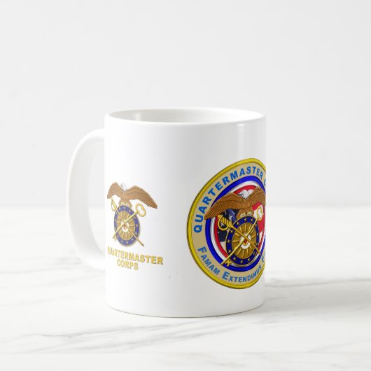 Quartermaster Corps Veteran Kaffeetasse (Vorderseite Links)