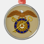 QUARTERMASTER CORPS Weihnachten Ornament Aus Metall (Vorne)