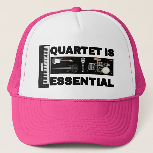 QUARTET IST VON ENTSCHEIDENDER BEDEUTUNG TRUCKERKAPPE (Vorderseite)