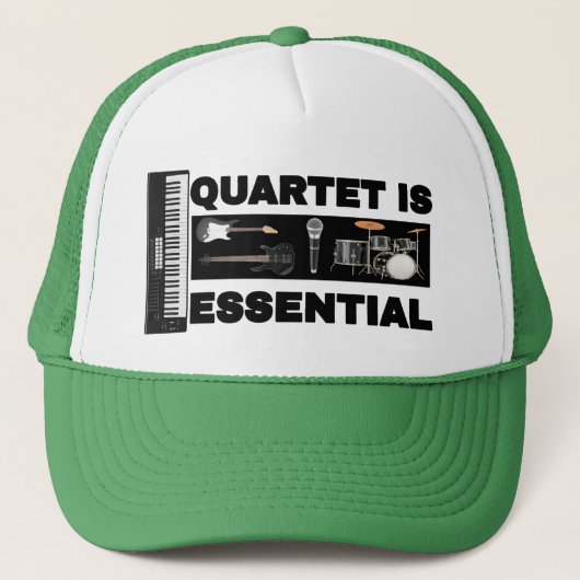 QUARTET IST VON ENTSCHEIDENDER BEDEUTUNG TRUCKERKAPPE (Vorderseite)