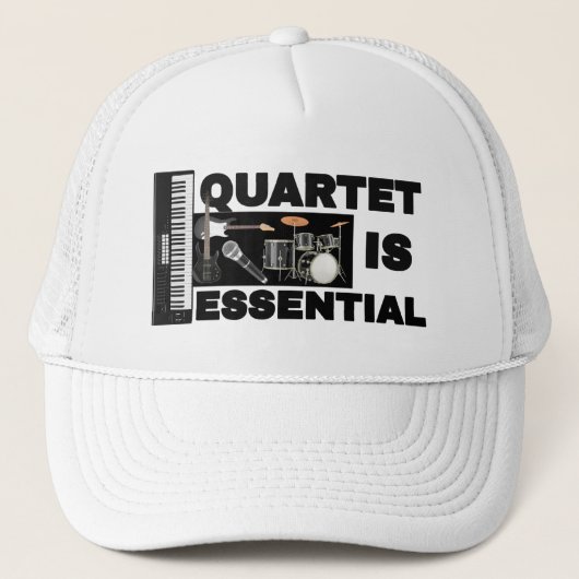 QUARTET IST VON ENTSCHEIDENDER BEDEUTUNG TRUCKERKAPPE (Vorderseite)