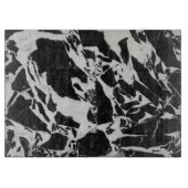 Quartett aus schwarzem und weißem Stein Schneidebrett (Vorderseite)