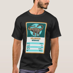 Quartett Card Diplodocus Dinosaurier Fakt T-Shirt