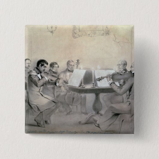 Quartett der Komponist-Zählung A.F. Lvov, 1840 Button (Vorderseite)