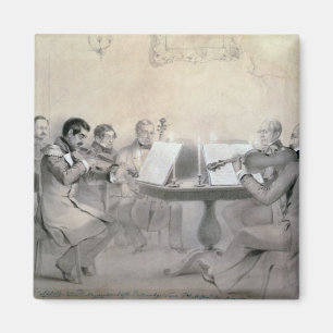 Quartett der Komponist-Zählung A.F. Lvov, 1840 Magnet