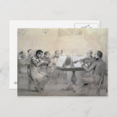 Quartett des Komponisten Graf A. F. Lvov, 1840 Postkarte (Vorne/Hinten)