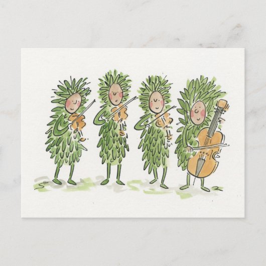Quartett Postkarte (Vorderseite)