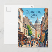 Quartier Latin Frankreich Postkarte (Vorne/Hinten)