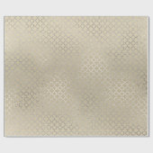 Quarto Silver Glam Art Deco Ivory Shiny Geschenkpapier (Flach)