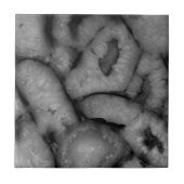 Quartz Agate Geode Schwarz-weiße Edelsteine Fliese (Vorderseite)