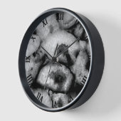 Quartz Agate Geode Schwarz-weiße Edelsteine Uhr (Winkel)