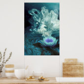 QUARTZ CRYSTAL FLUSS POSTER (Küche)