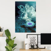 QUARTZ CRYSTAL FLUSS POSTER (Heimbüro)