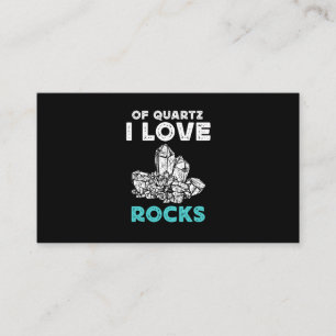 Quartz Mineral Rock Collector Geologist Visitenkarte