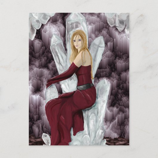 Quartz-Thron Postkarte (Vorderseite)