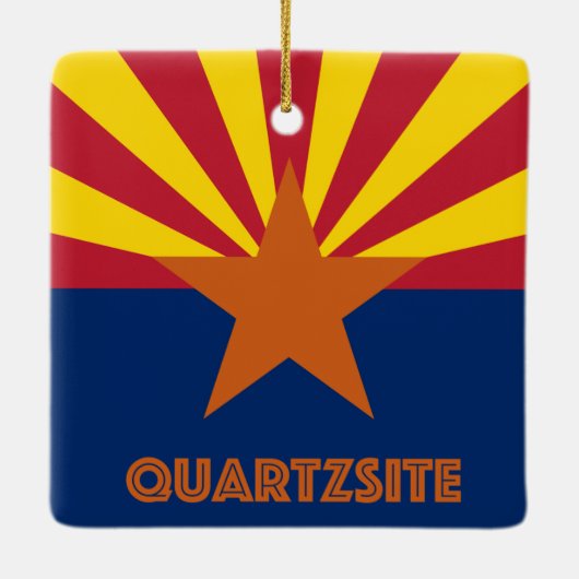 Quartzsite Arizona Keramikornament (Rückseite)