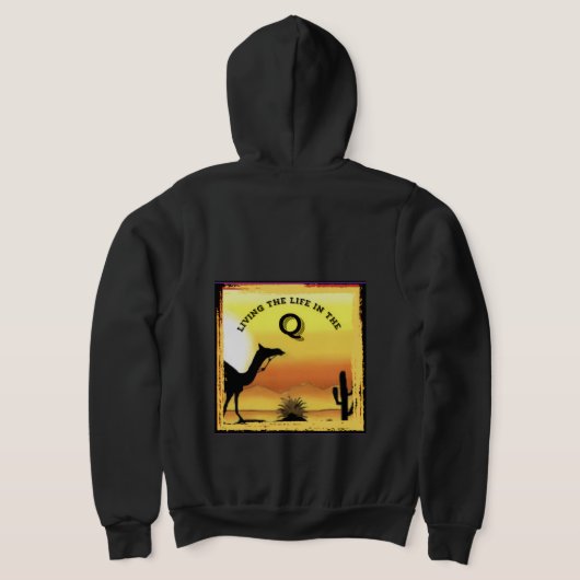 Quartzsite-Reißverschluss-Kapuzenpullover Hoodie (AblageHinten)