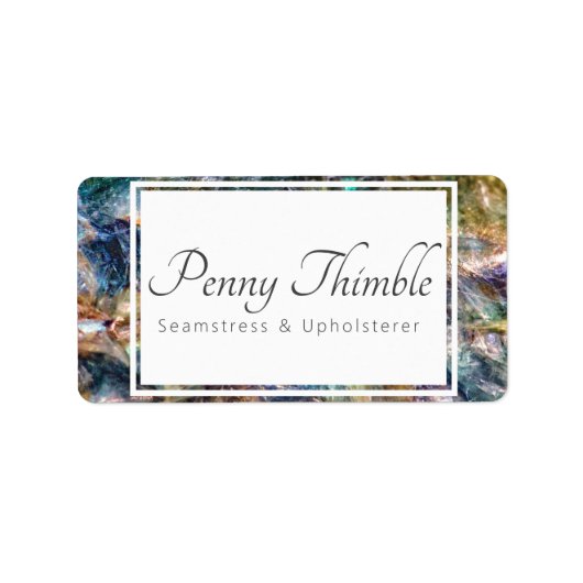 Quarz Adressaufkleber (Vorne)