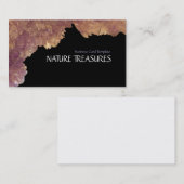 Quarz-Amethyst-Kristalle Visitenkarte (Vorne/Hinten)