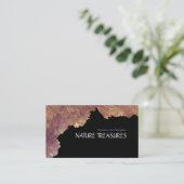 Quarz-Amethyst-Kristalle Visitenkarte (Stehend Vorderseite)