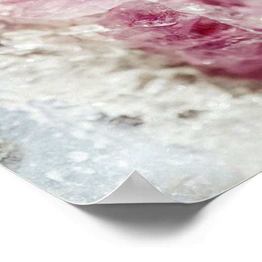 Quarz Crystal Amethyst Stone Poster (Ecke)