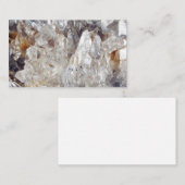 Quarz Crystal Business Cards löschen Visitenkarte (Vorne/Hinten)