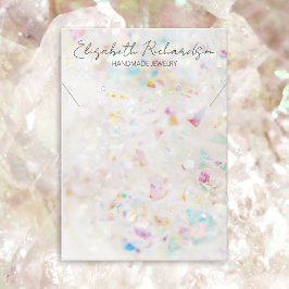 Quarz Crystal Minimalistisch Elegant Juwelier Disp Visitenkarte