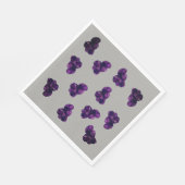 Quarz Lila Amethyst Paper Napkin Serviette (Ecke)
