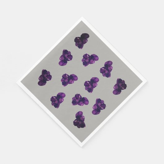 Quarz Lila Amethyst Paper Napkin Serviette (Ecke)