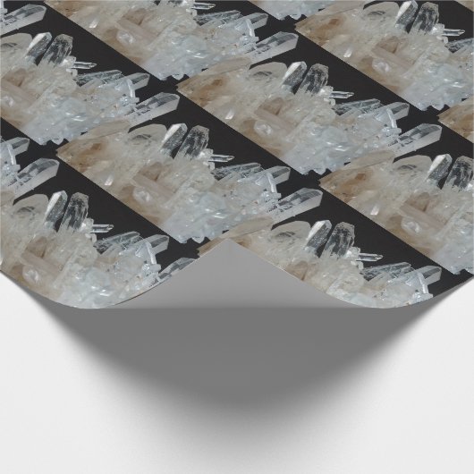 Quarzcluster Geschenkpapier (Ecke)