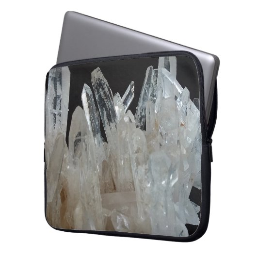 Quarzcluster Laptopschutzhülle (Vorderseite Links)