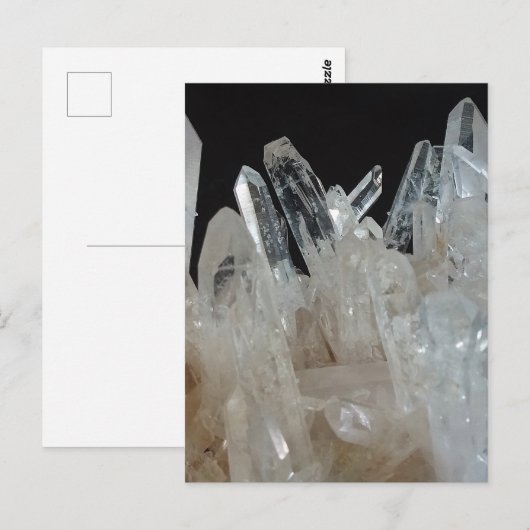 Quarzcluster Postkarte (Vorne/Hinten)