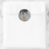 Quarzcluster Runder Aufkleber (Tasche)