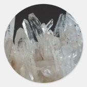 Quarzcluster Runder Aufkleber (Vorderseite)