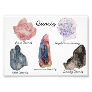 Quarzglas - Aquarellfarben Fotodruck