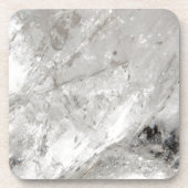 Quarzglas Zen Liebe Heilstein Glitzern Getränkeuntersetzer (Vorderseite)